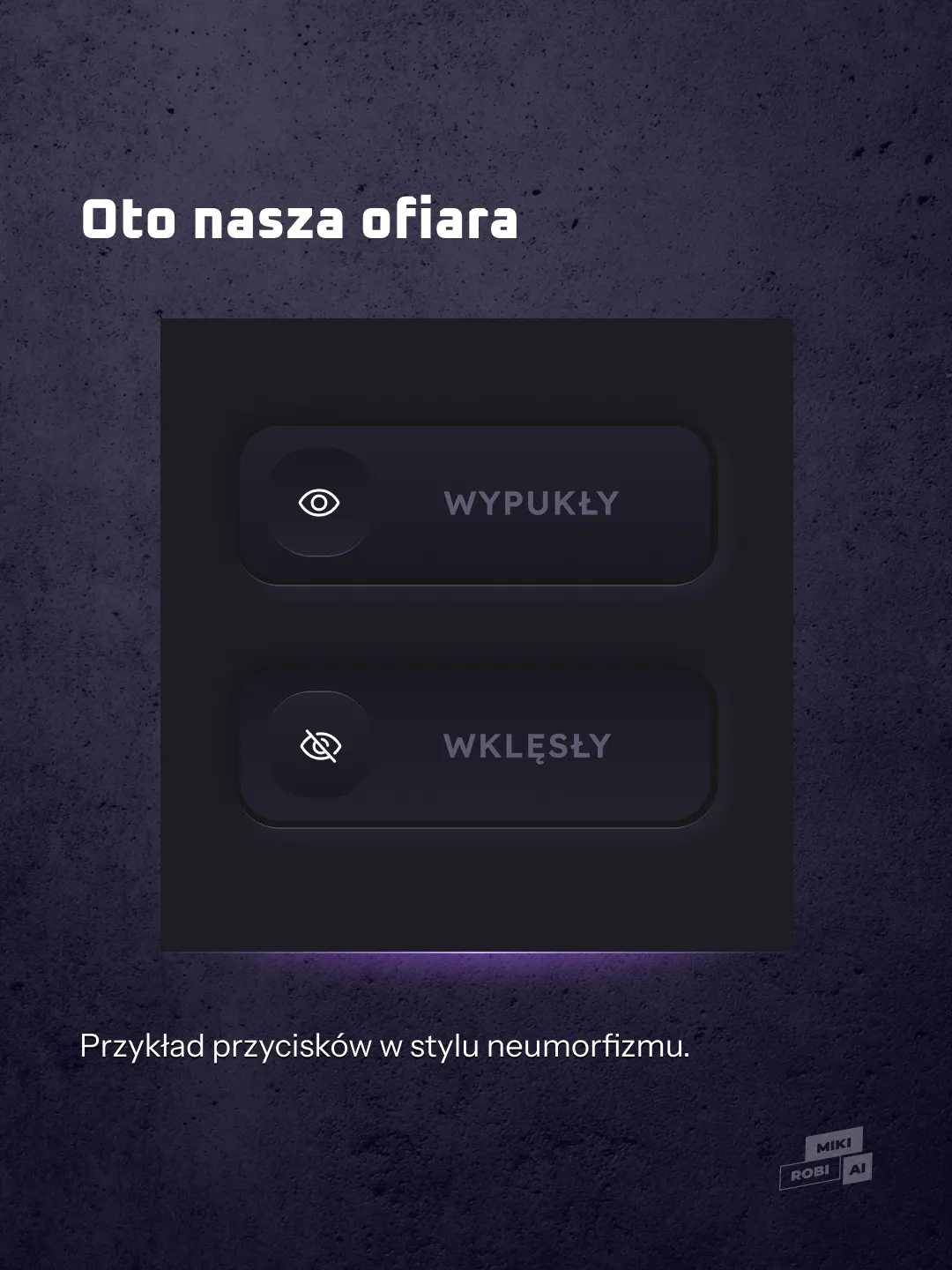 Neumorfizm w UI: wypukłe przyciski z miękkimi cieniami i subtelnym gradientem