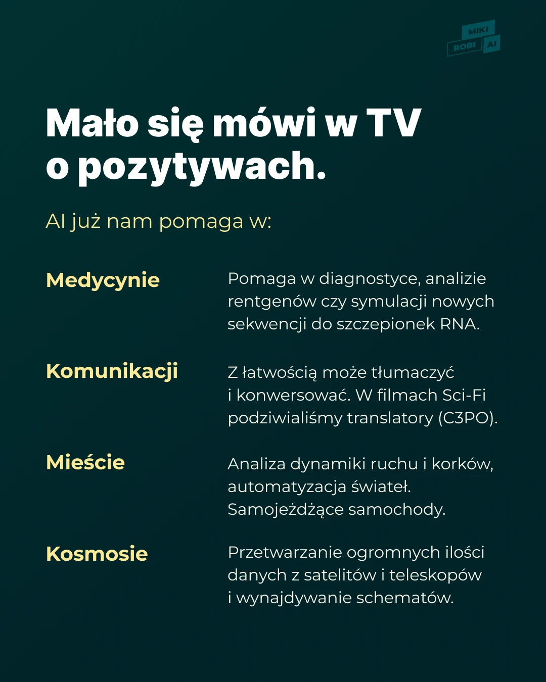 Mity o AI z TV