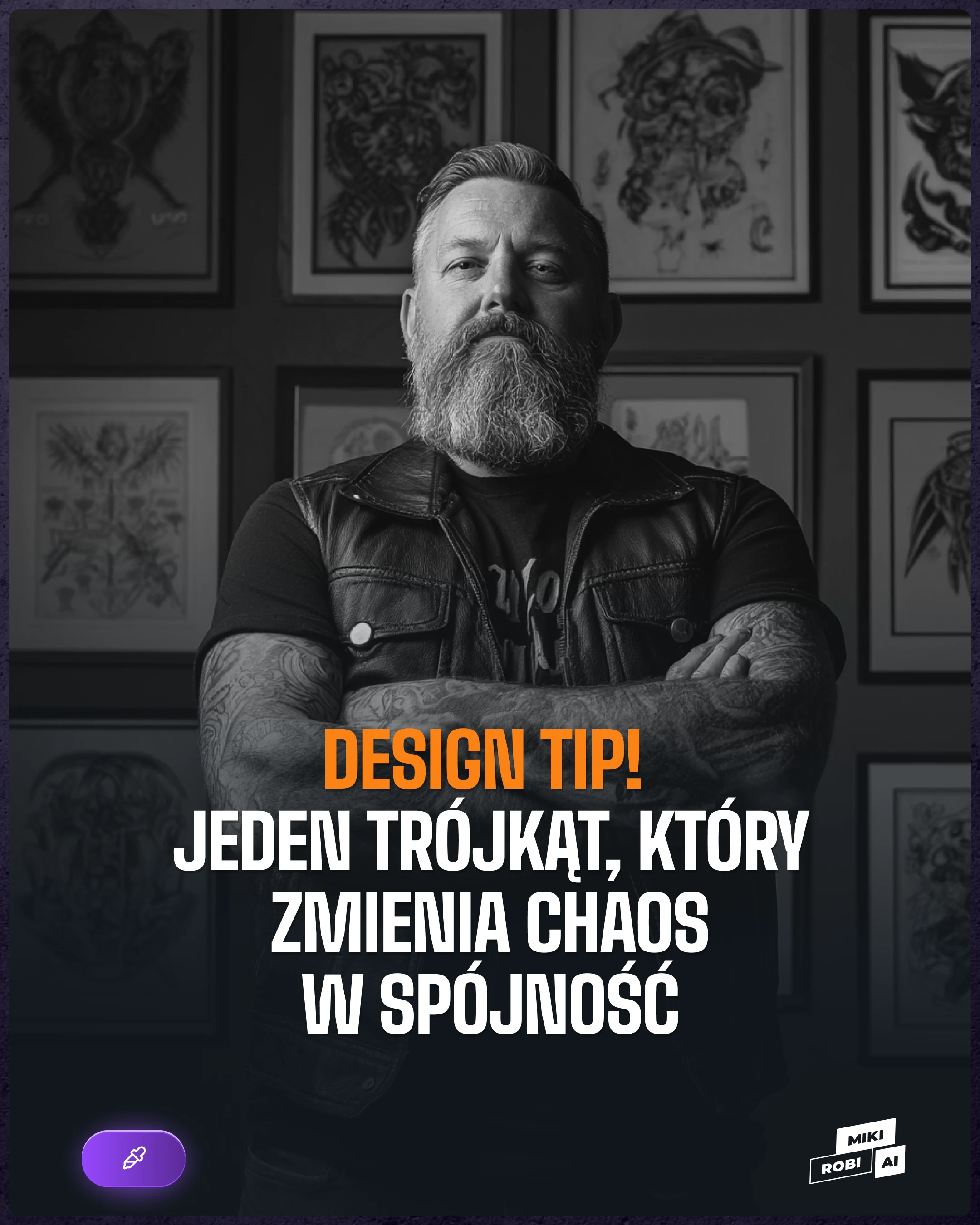 Design Tip!  Jeden trójkąt, który zmienia chaos w spójność