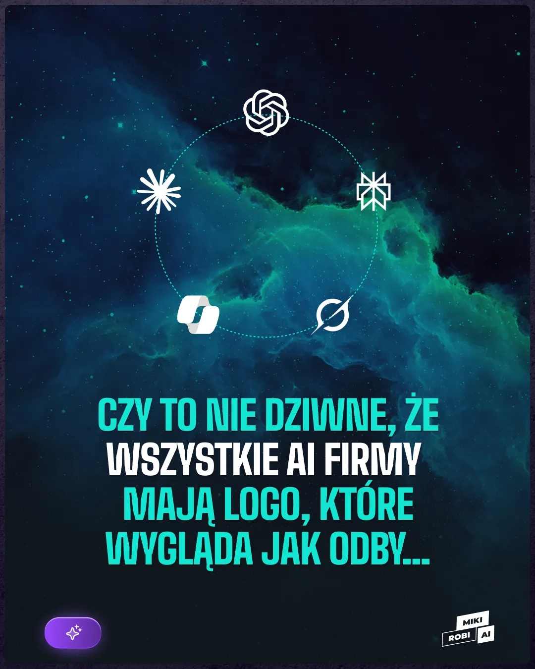 Dlaczego firmy AI mają okrągłe loga?