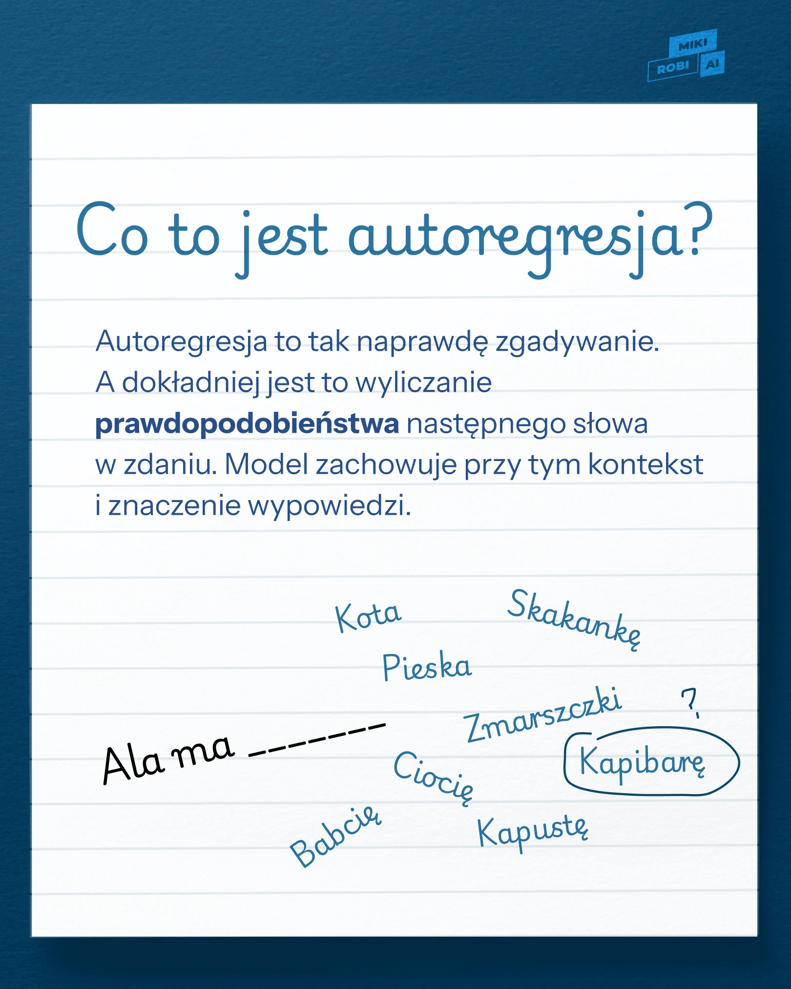 Co to jest autoregresja?