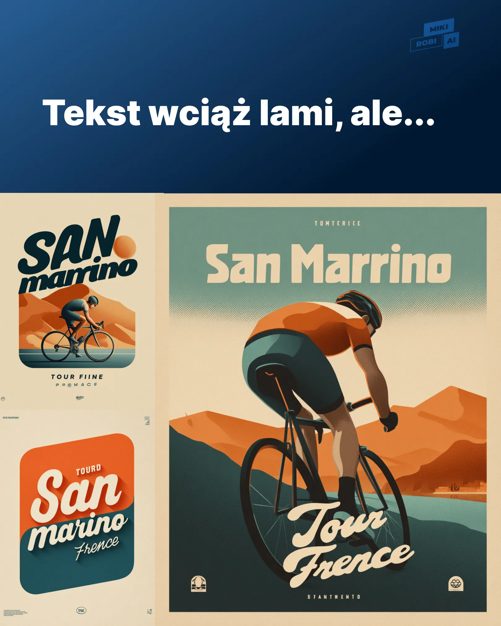 Tekst w Midjourney 7