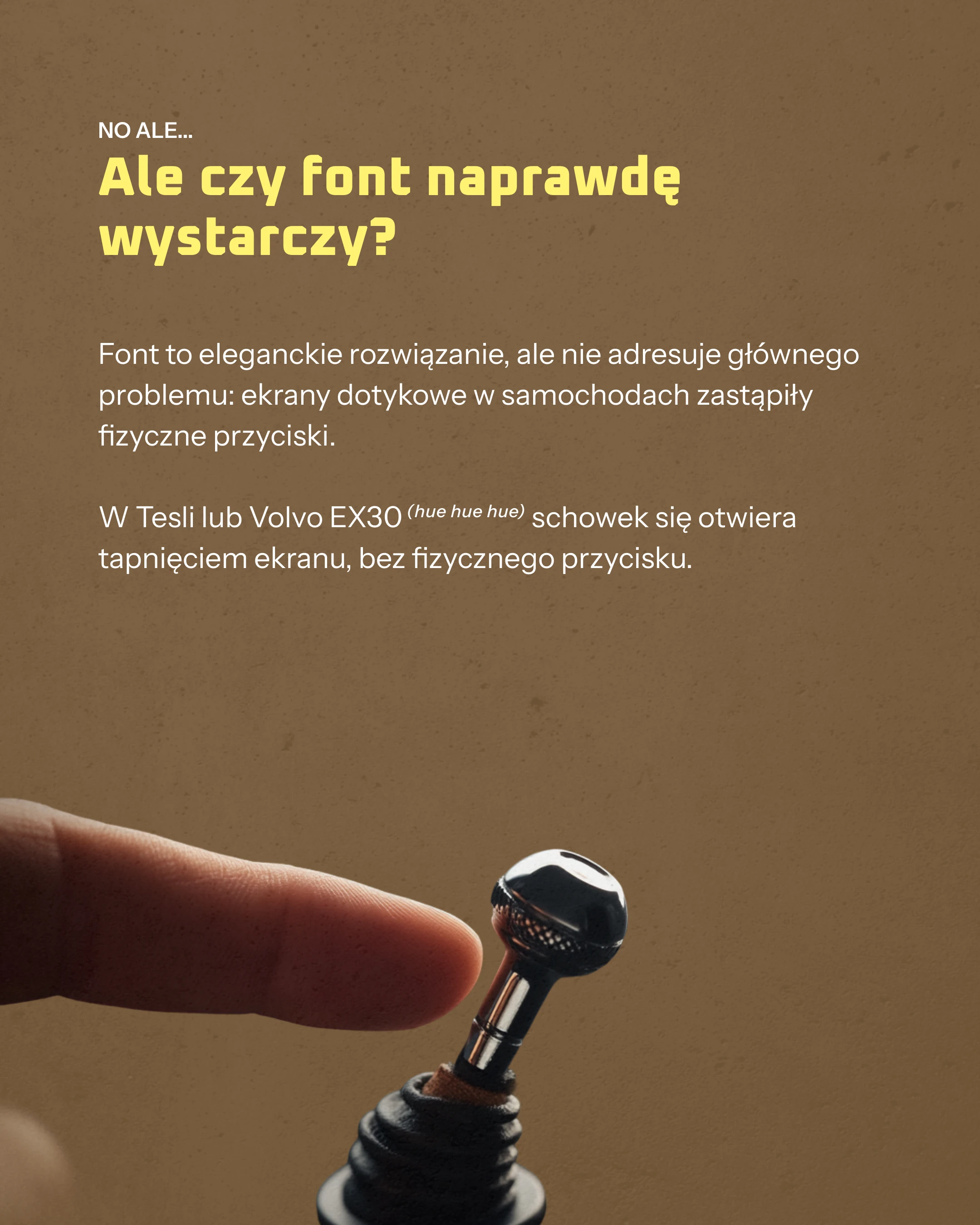 Fizyczne przyciski w autach