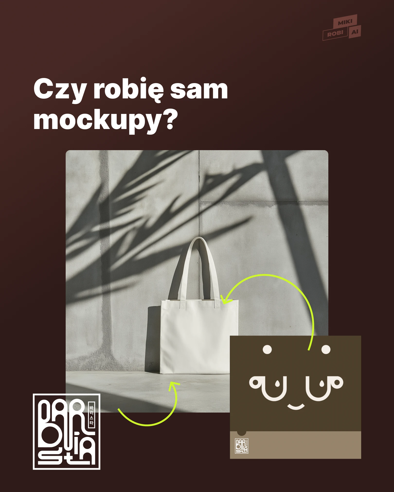 mockup z torbą gratis