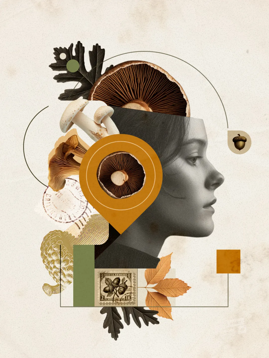 Porównanie ręcznie wykonanego kolażu i wygenerowanego przez AI