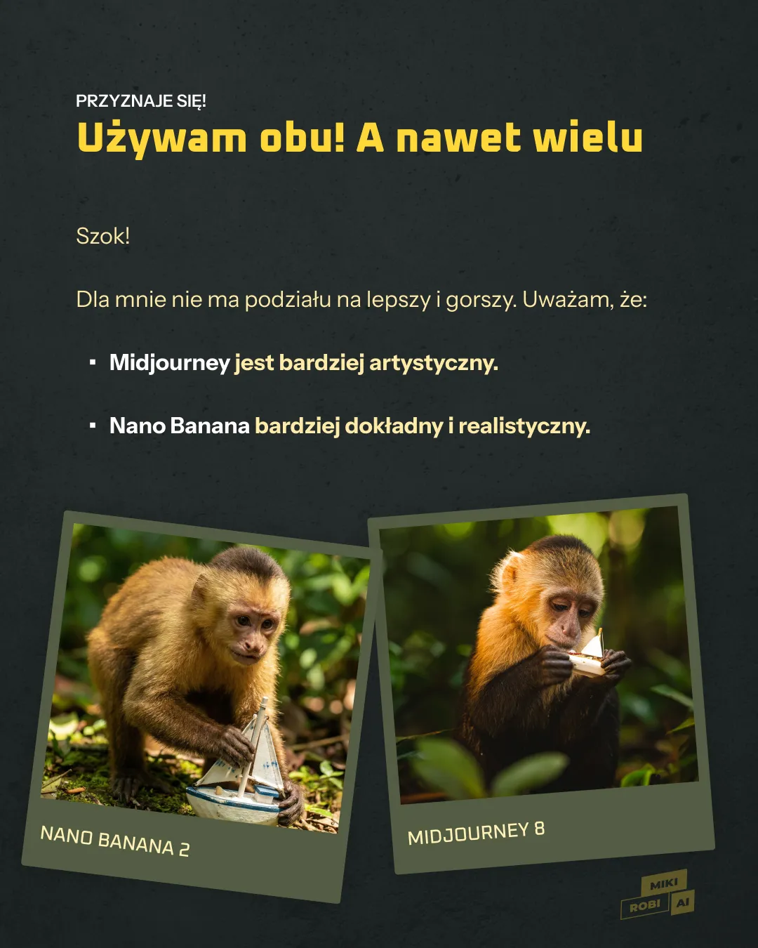 Różnice w estetyce obrazów: Midjourney 8 vs Nano Banana 2
