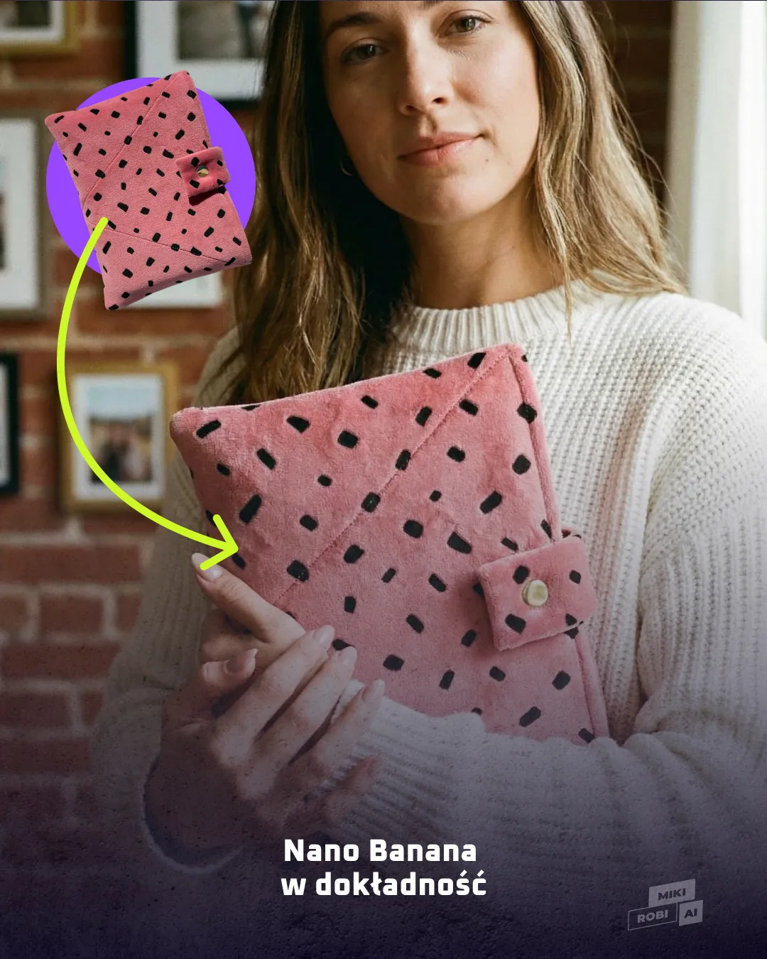 Przykładowe wyniki pracy Nano Banana 2 Pro w designie