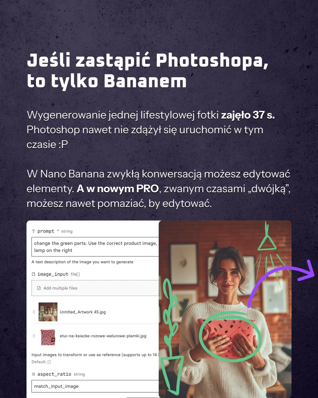 Proces edycji i nanoszenia poprawek w Nano Banana