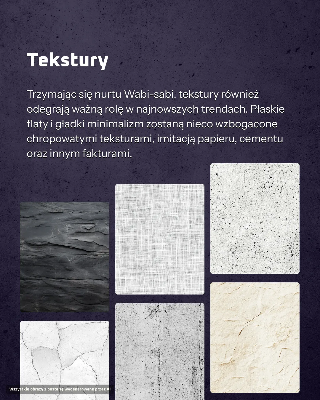 Tekstury papieru i cementu w nowoczesnych brandach