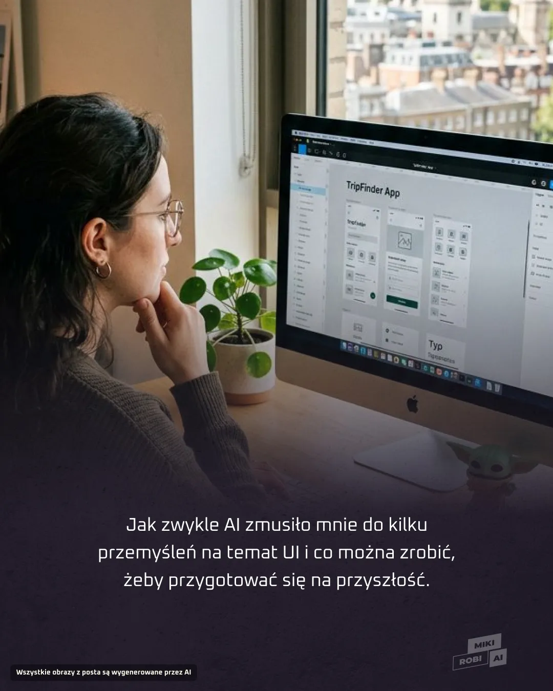 Projektant UX/UI pracujący nad kodem i makietą