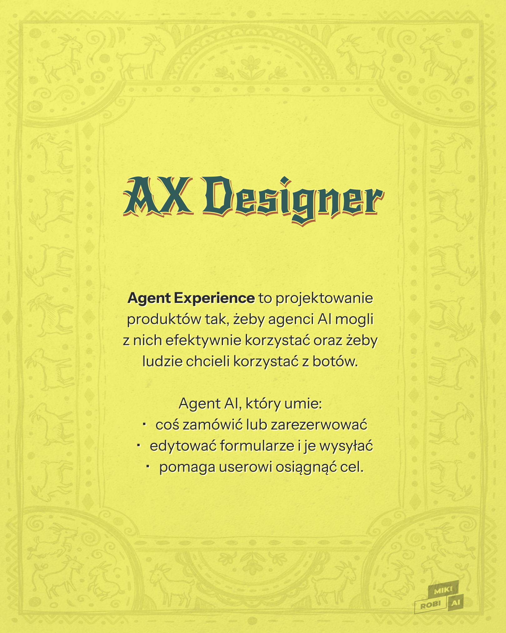 AX Designer - Agent Experience do projektowania produktów z wykorzystaniem sztucznej inteligencji