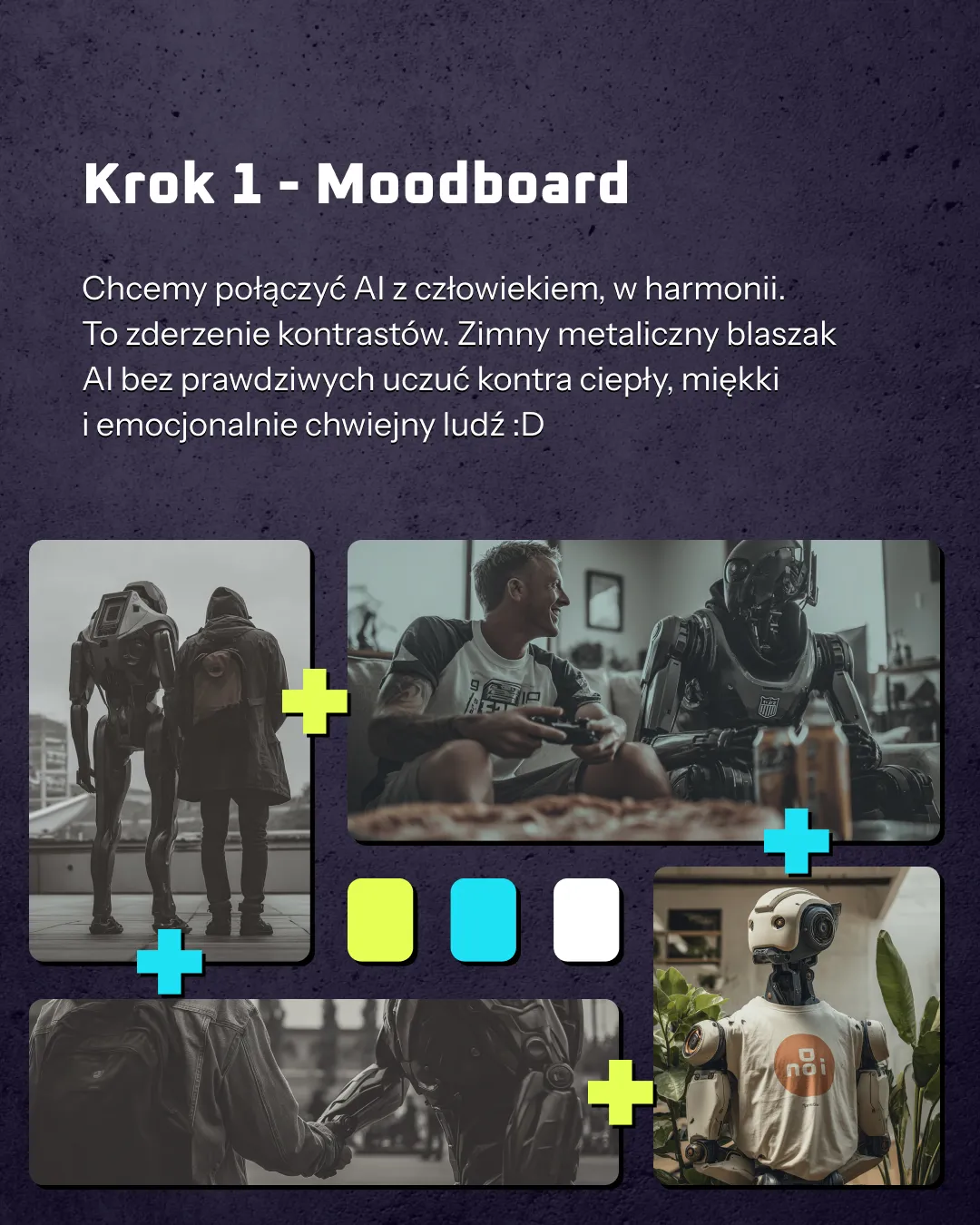 Moodboard inspiracji do projektu logo AI Summit